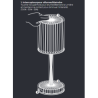 Gatsby Cilindro Cristallo Vondom Lampada Led con Batteria