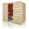 Holl's Eccolo 6-Sitzer-Sauna Komplettpaket 4,5kW Ofen und Steine inklusive