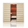 Holl's Eccolo Sauna de 6 plazas Pack completo estufa de 4,5kW y piedras incluidas