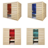 Holl's Eccolo 6-Sitzer-Sauna Komplettpaket 4,5kW Ofen und Steine inklusive