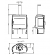 La Nordica Extraflame Tahiti EPS 9kW Holzofen aus Gusseisen