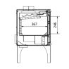 Ferlux Enya 49 free-standing wood stove 8.2 kW