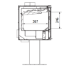 Estufa de leña Ferlux Enya 49 de pie central 8,2 kW