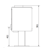 Ferlux Enya 100 Holzofen mit zentralem Fuß 12,5 kW