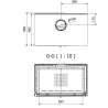 Estufa de leña Ferlux Enya 80 pie central 9,6 kW