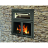 Ferlux Pratic 80 Barbecue con forno da incasso in acciaio e porte in vetro