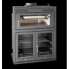 Ferlux Pratic 80 built-in forno de aço churrasqueira com portas de vidro