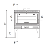 Poêle à Bois Ferlux Afar en Fonte sur pied 15.9 kW