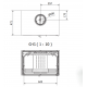 Ferlux Afar Holzofen aus Gusseisen auf dem Boden 15,9 kW