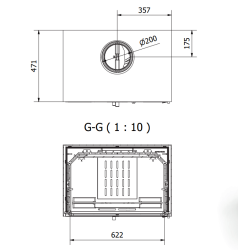 Poêle à Bois Ferlux Afar en Fonte sur pied 15.9 kW