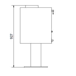 Ferlux Afar Cast Iron Wood-Based Stove with Pyre 15.9 kW
