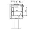 Ferlux Afar Cast Iron Wood-Based Stove with Pyre 15.9 kW