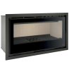 Ferlux Teide 100 pastilha panorâmica de 12,5 kW turboventilada a lenha