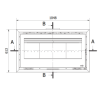 Ferlux Teide 100 pastilha panorâmica de 12,5 kW turboventilada a lenha