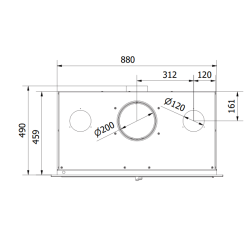 Ferlux Teide 90 Chimenea de leña turboventilada panorámica de 11 kW
