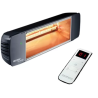 Heliosa HD 77 Aquecedor Radiante 2000W Rádio Controle Remoto Preto