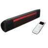 Heliosa HI Design Nero Evo 2500W Riscaldatore Radiocomando Nero