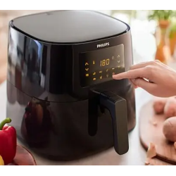 Philips Rapid Air Black Airfryer XL Air Fryer 6L