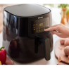 Freidora de aire Philips Rapid Air Black Airfryer XL 6L