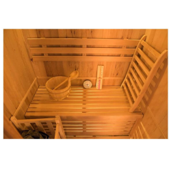 Zen steam sauna 3 places Complete pack 4.5kW Black Wall France Sauna