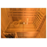 Sauna de vapor Zen 3 plazas Pack completo 4.5kW Black Wall Francia Sauna