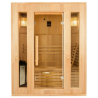 Sauna a vapore Zen 3 posti Pacchetto completo 4,5kW Black Wall France Sauna