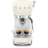 Smeg Espresso Coffee Machine 50's Cream Chrome
