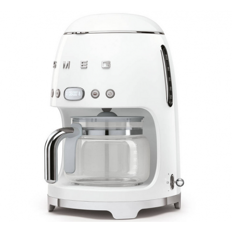 Caffettiera Programmabile Smeg 50's Bianco Cromo