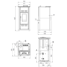 Extraflame Serafina Lux Evo 8kW Ventilated Pellet Stove White