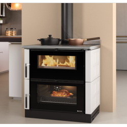 Fogão a lenha La Nordica Verona XXL Petra 7kW pedra natural
