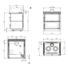 Wood-burning stove La Nordica Verona XXL Petra 7kW natural stone