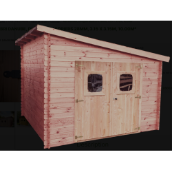 Holzblockhaus 28mm Danube Habrita 10m2