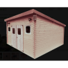 Holzblockhaus 28mm Danube Habrita 17m2