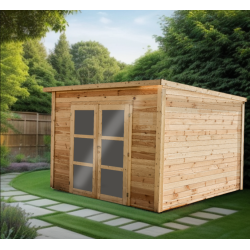 Poolhaus Holzunterstand 28mm Bahia Habrita 10m2