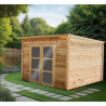 Poolhouse Log Shelter 28mm Bahia Habrita 10m2