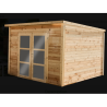Poolhouse Log Shelter 28mm Bahia Habrita 10m2
