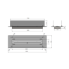 Brûleur bioéthanol Infire 2L Insert 1000 avec 2 vitres
