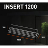 Brûleur bioéthanol Infire 3L Insert 1200 avec 2 vitres
