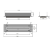Infire 3L Insert 1200 Bioethanol Burner with 2 Glass Units