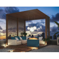 Infire Incoza 3 Stufa a Bioetanolo con 3 Lati Vetrati 3 kW Nero