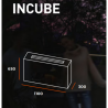 Estufa de Bioetanol Infire Incoza 3 con 3 Lados Acristalados 3 kW Negro