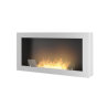 Infire Murall 1000 Bioethanol-Kamin mit Glas 2 kW Weiß