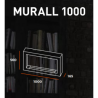 Infire Murall 1000 Bioethanol-Kamin mit Glas 2 kW Weiß