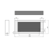 Cheminée au bioéthanol Infire Murall 1200 avec vitre 3 kW Blanc
