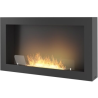 Infire Murall 1000 Caminetto a bioetanolo con vetro 2 kW Nero
