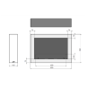 Infire Murall 800 Caminetto a bioetanolo con vetro 2 kW Bianco