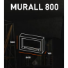 Infire Murall 800 Lareira a Bioetanol com Vidro 2 kW Branco