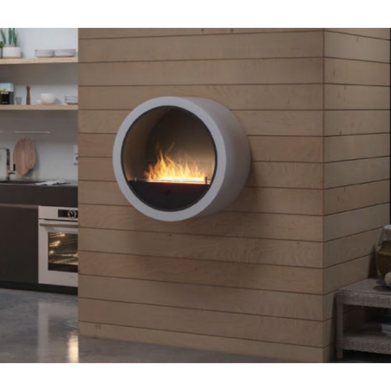 Infire Incyrcle Lareira de Bioetanol com Vidro 2 kW Branco Infire Incyrcle Lareira de Bioetanol com Vidro 2 kW Branco