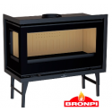 Bronpi Cairo 110-D Inserto in legno a 2 vetri lato sinistro Vision 15kW