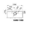 Insert à bois Bronpi Cairo 110-D 2 Vitres côté gauche Vision 15kW